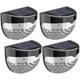 thumbnail image 1 of Solar Fence Lights Outdoor Wall Light Led, Wireless, Waterproof, Home Dcor | Perfect for Railing Fence, Step Yard Patio, Pathway, Stairs (Pack of 4), 1 of 5