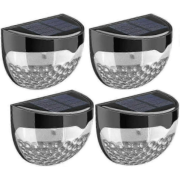 Solar Fence Lights Outdoor Wall Light Led, Wireless, Waterproof, Home Dcor | Perfect for Railing Fence, Step Yard Patio, Pathway, Stairs (Pack of 4)
