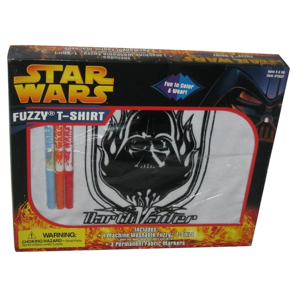 Star Wars Darth Vader Fuzzy T-Shirt (2005) Roseart Marqueur Kit - (Taille Enfants 14-16)
