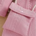 thumbnail image 4 of Esaierr Robe pour Tout-Petites Filles Jolie Robe Rose à Enfiler avec Sac pour Enfants Printemps Automne Douce Robe Décontractée 2-7a, 4 of 9