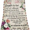 thumbnail image 2 of unique Daughter in Law Gifts Blanket Daughter in Law Gift Ideas Gifts for Daughter in, 2 of 5