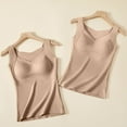 thumbnail image 2 of SHITINN Satin Camisole for Women Seamless Camisoles for Women Warm Vest Women with Chest Pads In Autumn and Winter Sleeveless Bottoming Underwear Seamless Sling Inside The Coat., 2 of 3