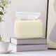 thumbnail image 5 of Apmemiss Clearance Tissue Box Cover, Plastic Tissue Box Holder Decorative Tissue Cover Modern Cube Facial Tissue Dispenser for Bathroom Vanity Countertop, Living Room, Bedroom, Office, 5 of 6