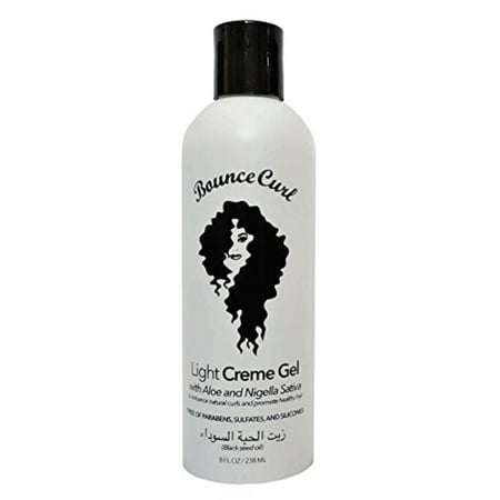 Bounce Curl Light Creme Hair Gel Lotion 8oz (Best Setting Lotion For Fine Hair)