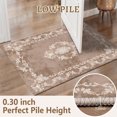 thumbnail image 2 of 2x3 Entryway Rug Bathroom Rugs for Front Door Bedroom Kitchen, Washable Vintage Print Carpet, Floor Mat with Non Slip Backing, 2 of 8