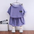 thumbnail image 2 of TAmten Toddler Boy Clothes 4T 5T Cute Summer Kids Pattern Short Sleeve T-Shirt and Shorts Cool Short Sets 9-10 Years, 2 of 6