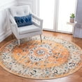 thumbnail image 3 of SAFAVIEH Madison Trenton Vintage Traditional Area Rug, Orange/Ivory, 3' x 5', 3 of 10