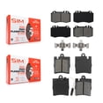 thumbnail image 1 of SIM Front Rear Semi-Metallic Brake Pads Kit for Car Mercedes-Benz C230 SLK350 C320 C350 KSM-100368, 1 of 8