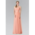 thumbnail image 4 of Women's Elizabeth K Long Pleated Cutout Dress Gl2366 Blush Pink Size 2XL, 4 of 5