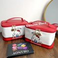 thumbnail image 2 of Bolsa de cosméticos de Hello Kitty Sanrio Kuromi Stitch, bolsa de almacenamiento portátil de dibujos animados de gran capacidad, linda chica, a prueba de agua, buen aspecto, regalo, 2 of 5