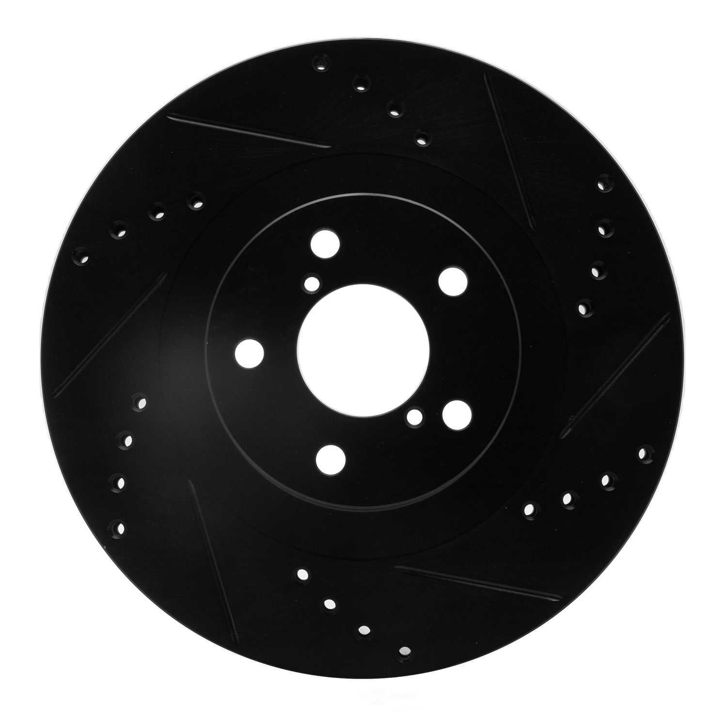 Dynamic Friction Company 633-13033R DFC Brake Rotor - Drilled And Slotted - Black
