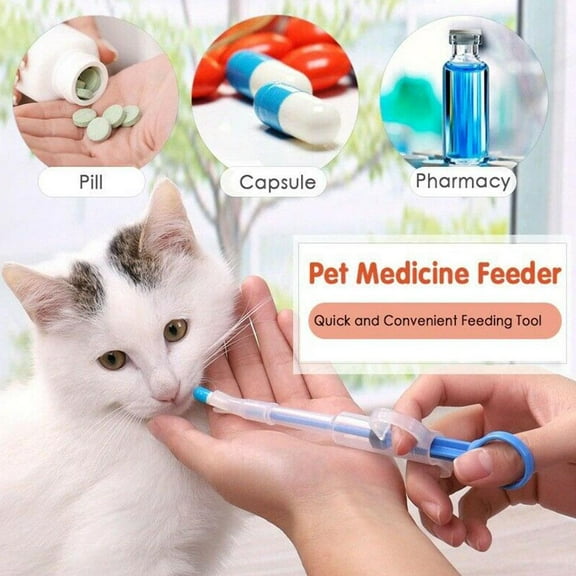 FurNest Pet Syringe Tablet Pill Piller Push Dispenser Medicine Cat Dog N