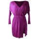 thumbnail image 2 of Mini vestido corto Sunnimix cuello en V Split Bodycon atractivo Púrpura para mujeres, 2 of 8