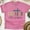 Heliconia, variant on Created With A Purpose Christian T-Shirt | Cross Faith Graphic Tee, White, Size S