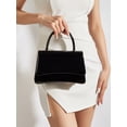 thumbnail image 3 of RUMANLAND Women's Glossy Patent Leather Top Handle Handbag, Vintage Evening Shoulder Purse for Party, Wedding and Daily Wear, 3 of 7