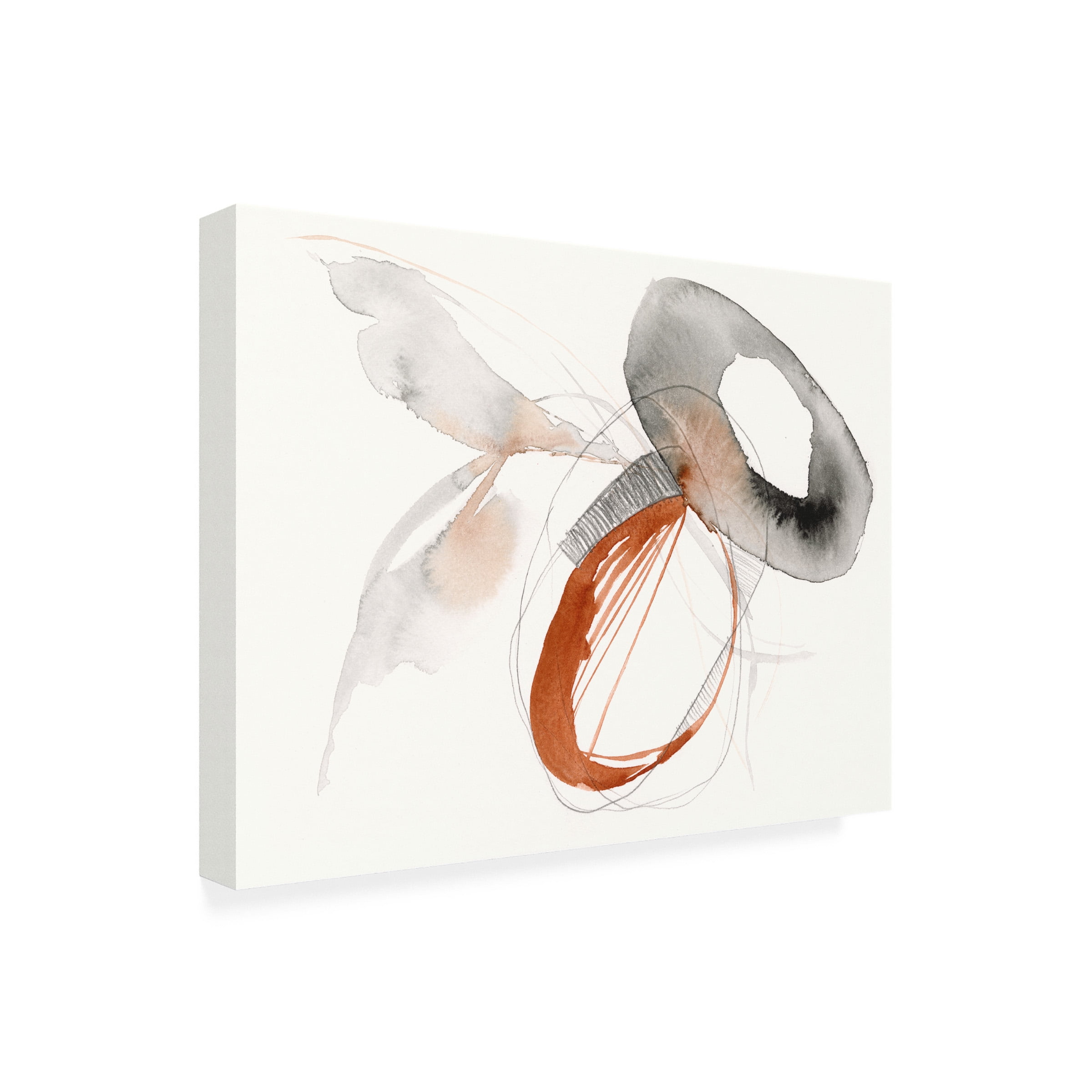 Jennifer Goldberger 'Sienna Rounds I' Canvas Art