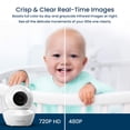thumbnail image 4 of Babysense Add On Camera Video Baby Monitor HD S2, zoom remoto de inclinación panorámica, audio bidireccional, largo alcance, visión nocturna, luz nocturna, canciones de cuna, monitoreo de temperatura, 4 of 4