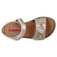 thumbnail image 5 of Sandalia Huarache Niña Dominiq 7083 Dorado Flores y velcro, 5 of 5