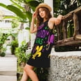 thumbnail image 2 of Disketp Mardi Gras with Flamingo para Vestido sin Mangas para Mujeres, Vestidos de Verano para Mujeres, Casual y Holgado para la Playa, 2 of 7