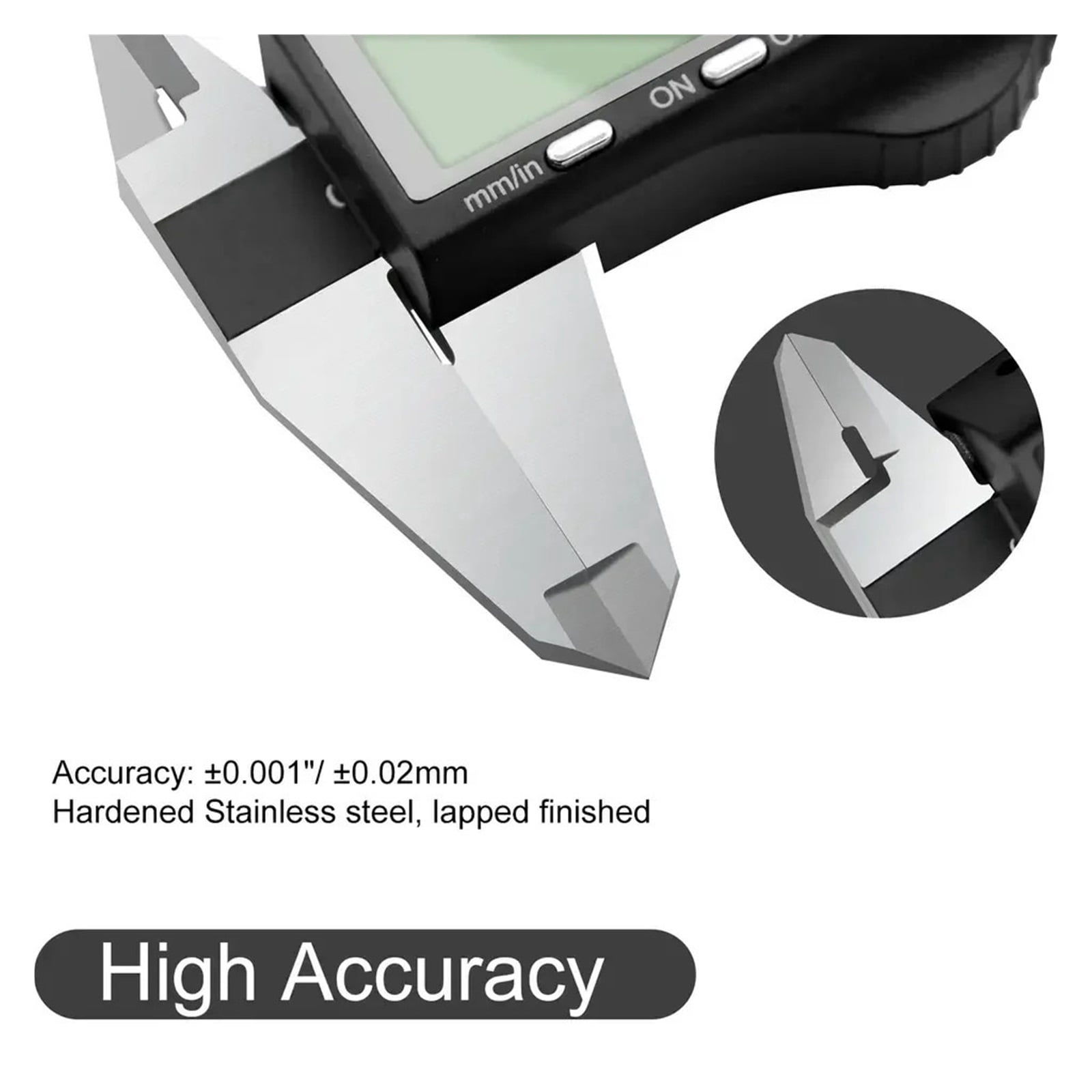 Digital Caliper Stainless Steel 0-150mm MM / Inch 0.01mm High Precision Vernier Caliper