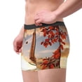 thumbnail image 3 of Kdxio Men's Boxer Briefs with Eiffel Tower with red leaves in Paris Print - Comfortable and Breathable Underwear for Everyday Wear, 3 of 7