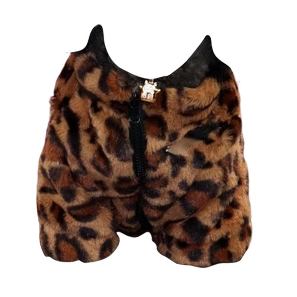 Cómoda chaqueta para perros, ropa para mascotas, suéter grueso de felpa, ropa para clima frío al aire libre , patrón, s Yinane Chaleco de cachorro