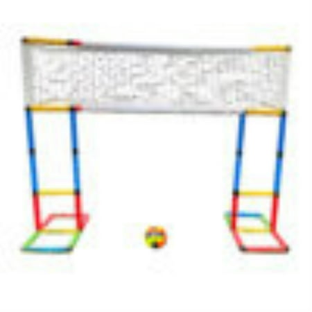 Funphix Build n Score Sports Set Kids Sport Set Building Toy for Indoor Outdoor Play of Soccer Basketball Volleyball Rugby & Ring Toss