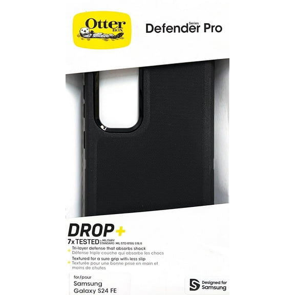 OtterBox Defender Pro Series Case for Samsung Galaxy S24 FE, Black
