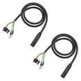 thumbnail image 1 of 2 Cables Extensión Motor Bicicleta Eléctrica 9 Pines, Cable Extensión para Motor Buje Rueda Delantera y Trasera, Conector Impermeable para Conversión Sin Escobillas, 1 of 1