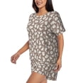 thumbnail image 2 of Lsque Cute Rabbit Women's Short-Sleeved Pajama Set - 2 Piece Soft and Lightweight Sleepwear Set-XX-Large, 2 of 9
