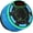 BLUE, variant on IPX7 Speaker, Portable Shower Speakers with LED Display, FM Radio, Suction Cup, Light Show, TWS, Loud Stereo Sound for Pool Beach Party Travel Outdoors