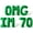 Green, variant on Letter Balloons - OMG IM 70 16" Inch Alphabet Letters Foil Mylar Balloon 70th Birthday Party Banner (Gold)