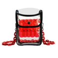 thumbnail image 2 of Fundas transparentes para tijeras de , cadena acrílica desmontable , bolsa de almacenamiento para peluquería, estuche para peluquero de salón Rojo Sunnimix Bolsas de almacenamiento de peluquería, 2 of 7