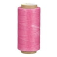 thumbnail image 1 of Unique Bargains Fil à Coudre en Cuir 186 Yards 210D/1mm Corde Cirée en Polyester, Rose Vif, 1 of 5