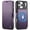 Purple, variant on TECH CIRCLE for iPhone 17 Pro Wallet PU Leather+TPU Folio Case with Cash & Card Slots and Kickstand Compatible with MagSafe Shockproof Protective Cover,Green