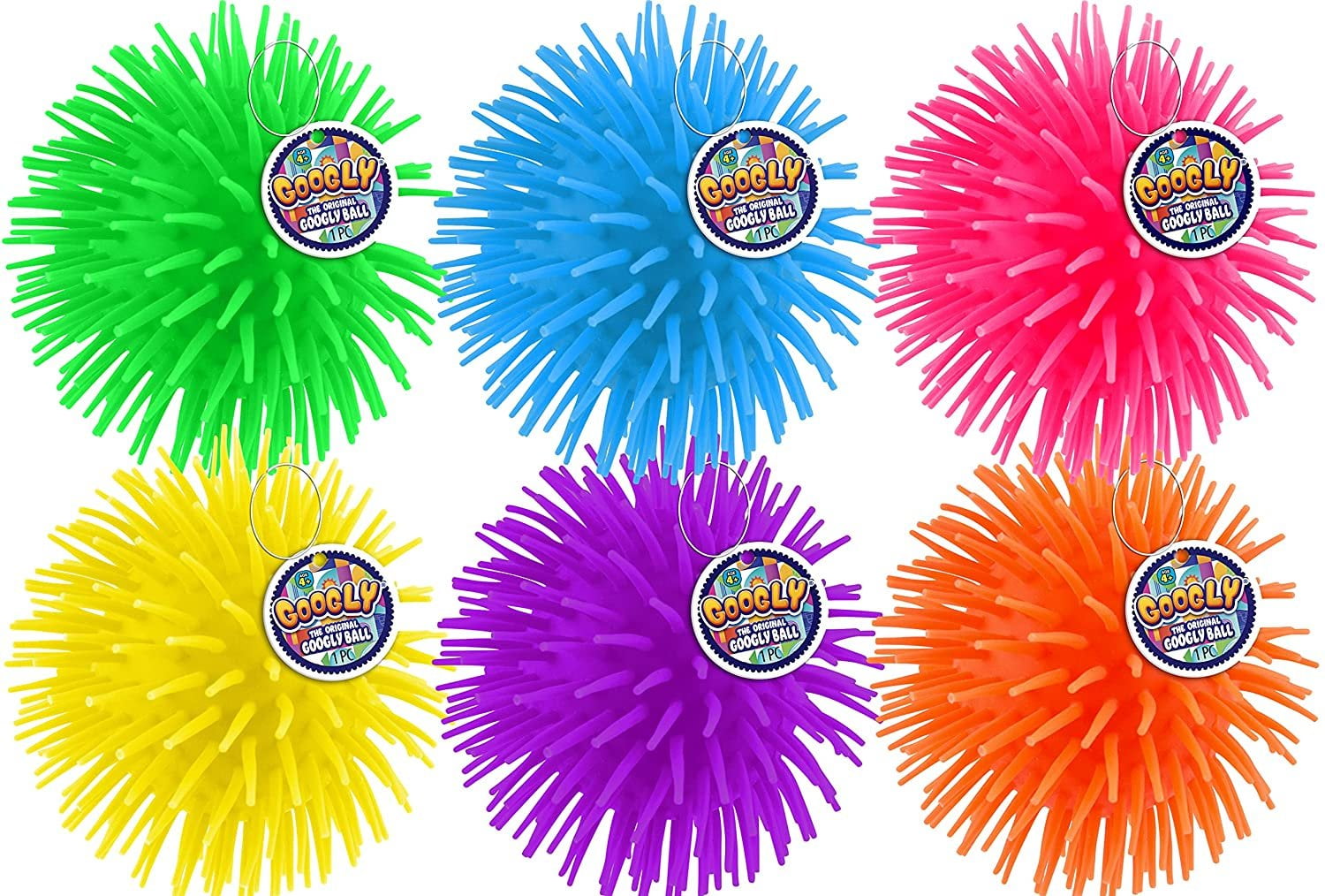 Buy Googly Rubber Stretchy Rubber Spike Ball 6 Balls Assorted Soft Squishy Ball And Stretchable