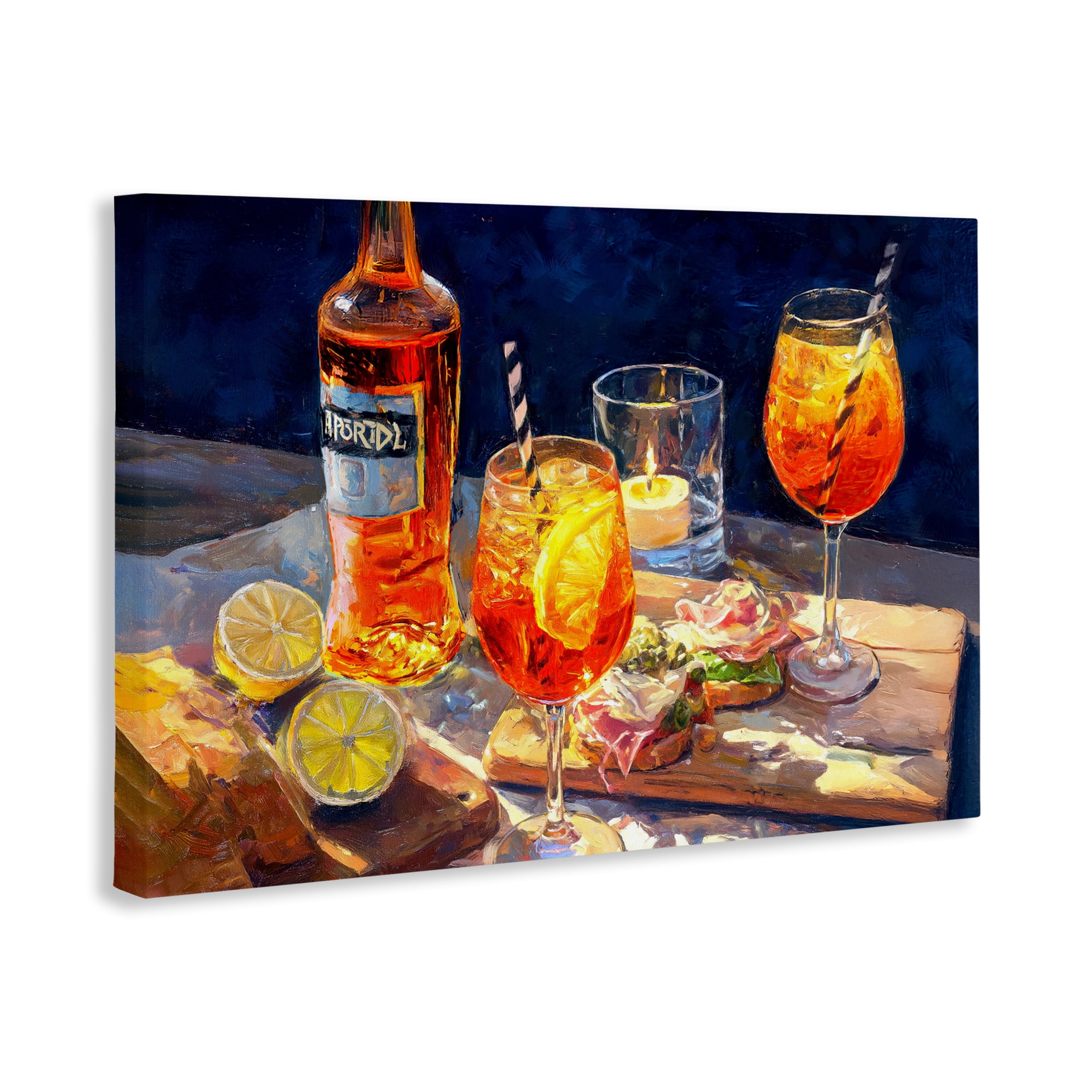 Sprits Table Still Life Canvas Wall Art, design by Ziwei Li
