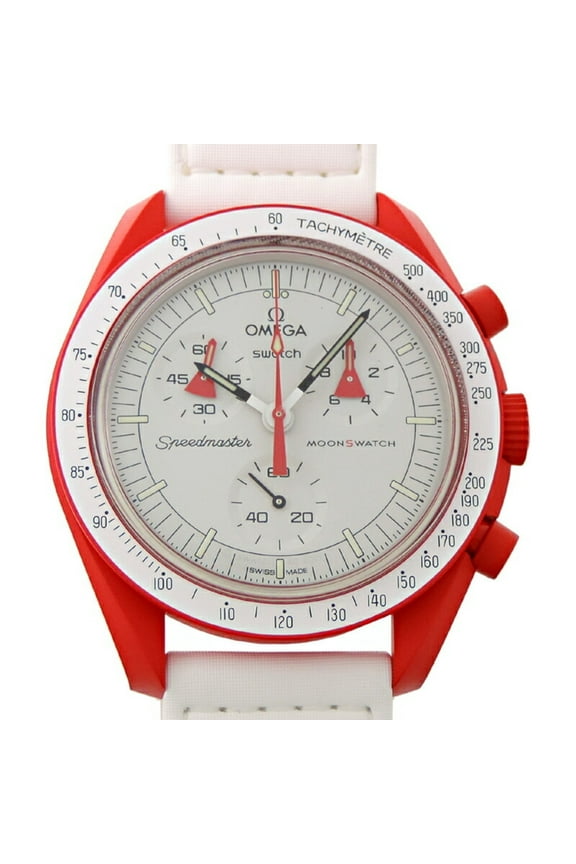 Pre-Owned SWATCH x OMEGA Moon Mission to Mars Women's and Men's Watch SO33R100 (Good)