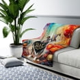 thumbnail image 3 of Hello 2025 Pitbull Celebrates Happy New Year Firework Balloon Cozy Sherpa Blanket Terrier Dog Lover Warm Soft Throw Blanket - 02024, 3 of 5
