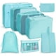thumbnail image 3 of Bolsa de almacenamiento de viaje, conjunto de siete piezas, subenvases de cosméticos para lavado digital, bolsa de almacenamiento para ropa, zapatos, equipaje, bolsa de viaje, 3 of 6