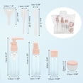 thumbnail image 2 of Unique Bargains 1 Set Travel Container Set Portable PE Travel Bottles Set Pink, 2 of 5