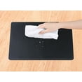 thumbnail image 3 of REGALWOVEN 6 Pack Faux Leather Placemats for Kitchen Dining Table Decor Washable Heat Resistant Table Placemats Wipeable Table Mat Black 17*12in, 3 of 7