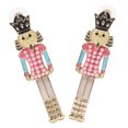 thumbnail image 2 of Gymnture christmas 1 Pair Nutcracker Earrings Women Glitter Dangle Earrings Holiday Earrings Festive Jewelry, 2 of 10