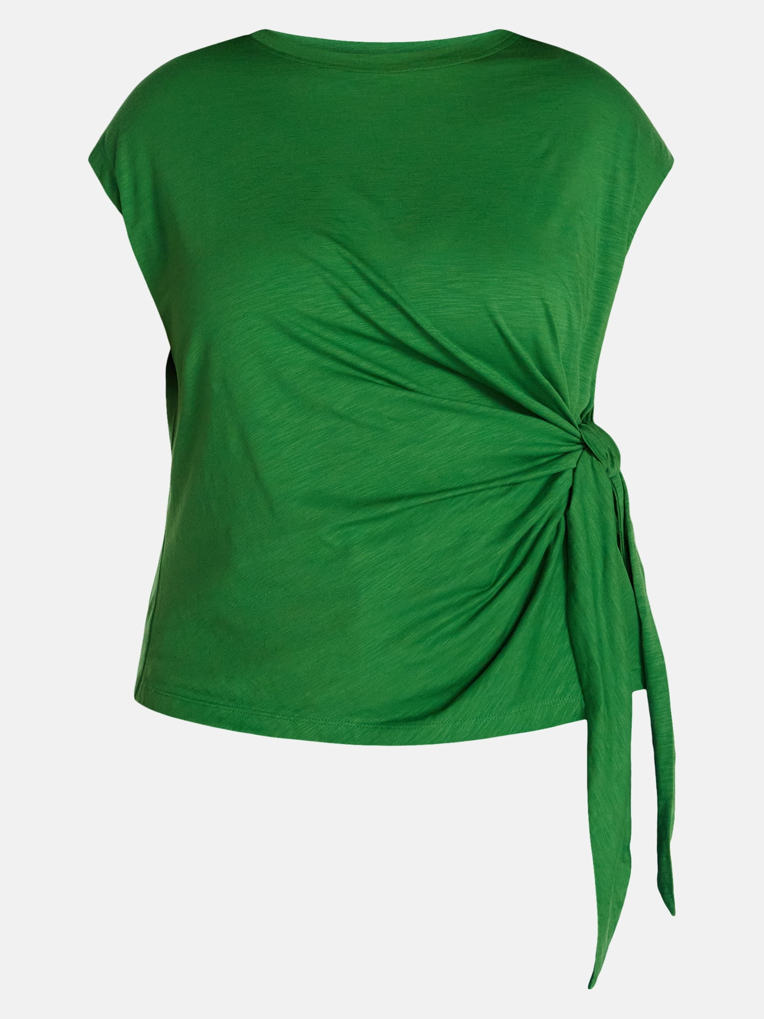 Terra & Sky Women’s Plus Side Tie Dolman Tee, Size 0X-5X