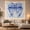 Ornate Blue Bow, variant on Blue Floral Ribbon Bow Tapestry