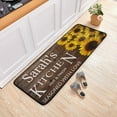 thumbnail image 5 of GZHJMY Custom Kitchen Rug Retro Wooden Sunflower Kitchen Floor Mat Non Slip Absorbent Comfort Standing Mat Customizable Personalized Kitchen Runner Rug for Home Decor 39 x 20 Inches, 5 of 7