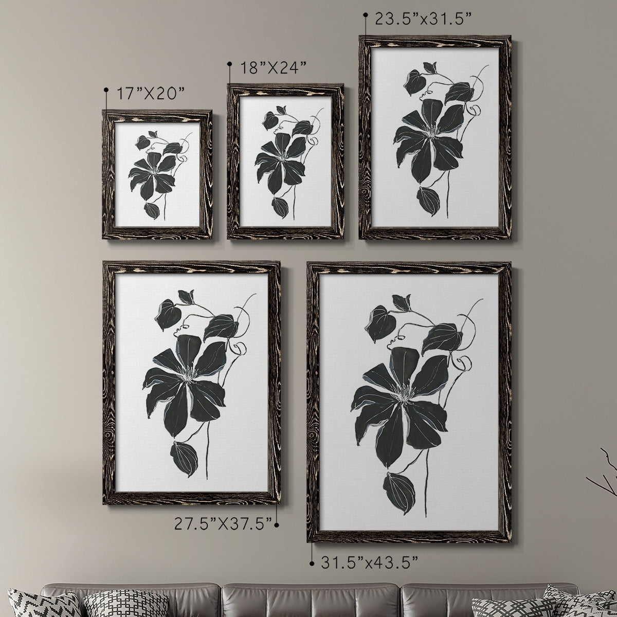 Midnight Climber I - Premium Framed Canvas 2 Piece Set - Ready to Hang