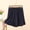 (Fashion 51)Navy, variant on Women's Home Lounge Shorts Summer Modal Relaxed Fit Polka Dot Pattern Stretchy Waist Wide Leg Pajama Shorts