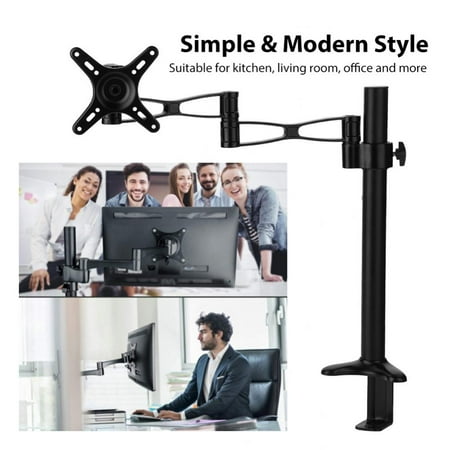 Rotatable Lcd - Yosoo Mount Holder,10-27inch TV Adjustable Computer LCD Screen Monitor Mount Stand Holder Rack 360° Rotatable TV Holder