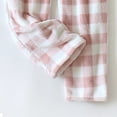 thumbnail image 4 of HAPIMO Women's Flannel Pajama Pant Plaid Pajama with Pockets Wide Leg Lightweight Casual Elastic Waist Home Yoga Pant Pink M, 4 of 8
